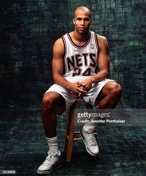 Richard Jefferson of the New Jersey Nets poses for a portrait prior to the got milk? Rookie Challenge, part of the 2003 NBA All-Star Weekend at...