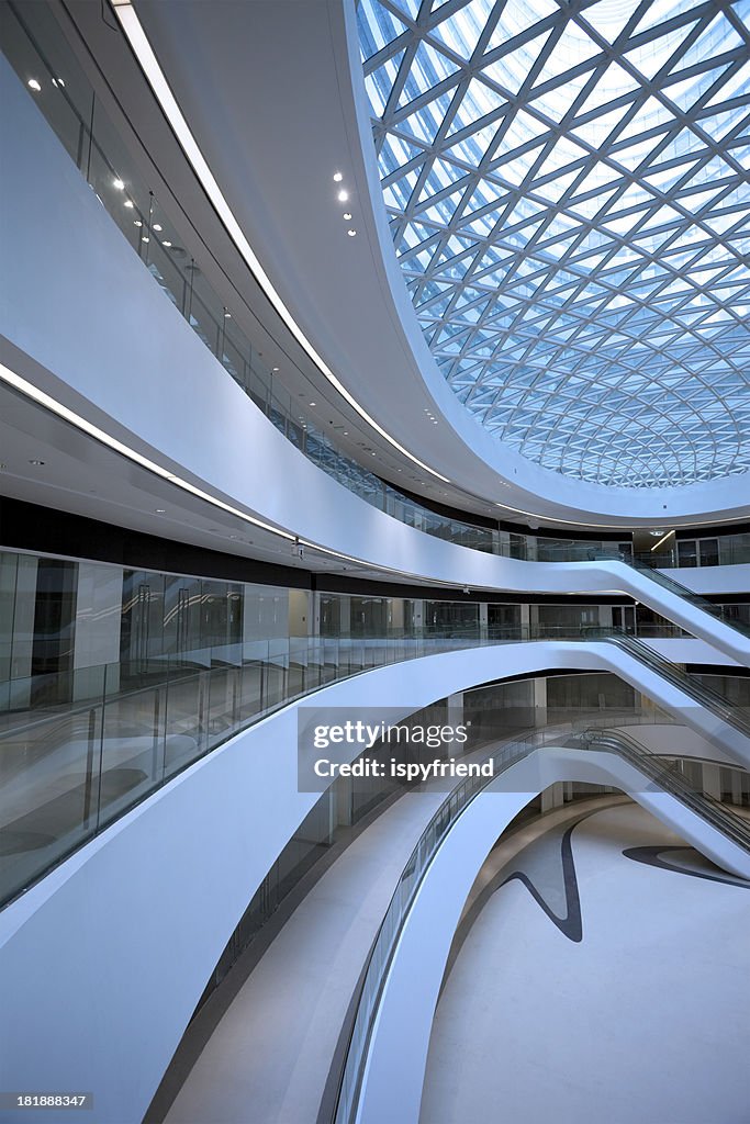 Modern architecture corridor