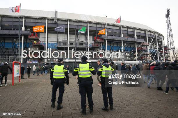 Stadium de Kuip, Dutch eredivisie, 2023 / 2024, Feyenoord - PSV, overview de Kuip, politie, police - Photo by Icon sport during the Eredivisie match...