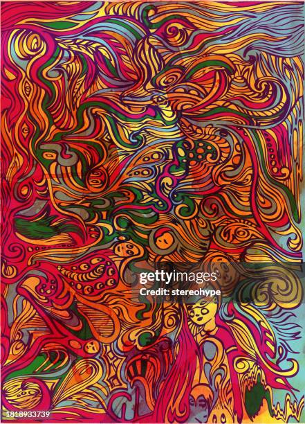 social world - tree carving stock illustrations