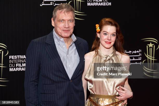 Holt McCallany and Desiree Bressend attend the 20th Marrakech International Film Festival on November 28, 2023 in Marrakech, Morocco.