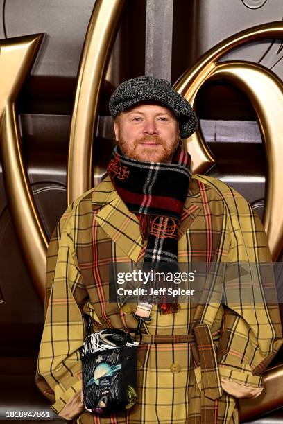 Leigh Francis attends the Warner Bros. Pictures World Premiere of "Wonka" at The Royal Festival Hall on November 28, 2023 in London, England.