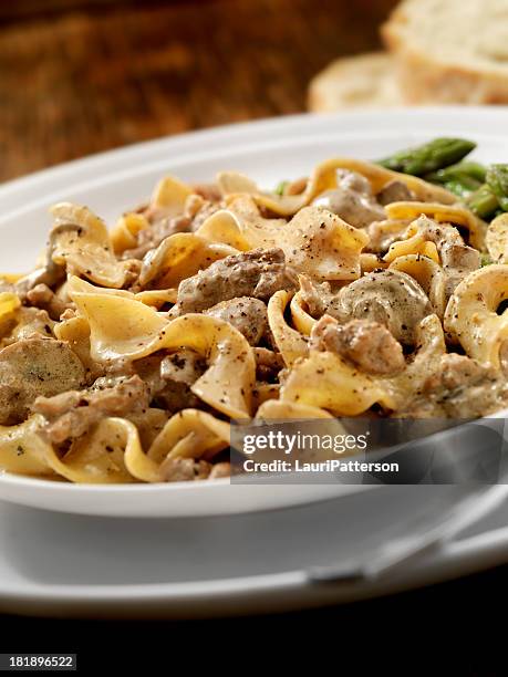 beef stroganoff - beef stroganoff stock pictures, royalty-free photos & images