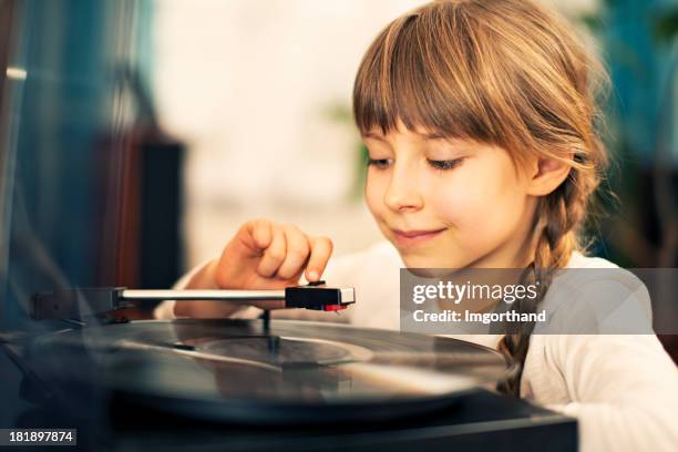 grandfather's music - gramophone stockfoto's en -beelden