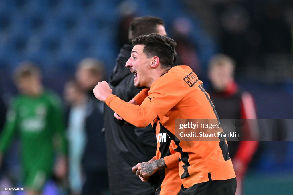 Giorgi Gocholeishvili Of FC Shakhtar Donetsk Celebrates Following The giorgi-gocholeishvili-of-fc-shakhtar-donetsk-celebrates-following-the