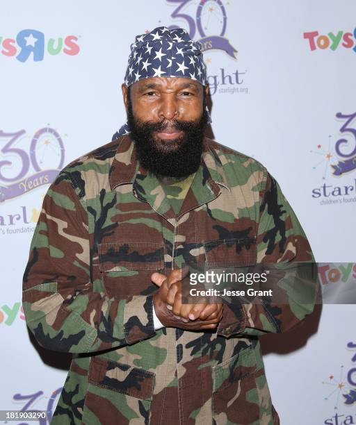 Actor Mr T attends The Starlight Children's Foundation's 30th Anniversary Gala at the Skirball Cultural Center on September 25, 2013 in Los Angeles,...