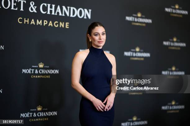 Blanca Suarez attends the Moet & Chandon Christmas Cocktail Party at the Mandarin Oriental Ritz Hotel on November 28, 2023 in Madrid, Spain.