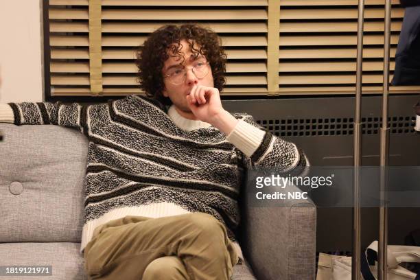 Emma Stone, Noah Kahan" Episode 1850 -- Pictured: Martin Herlihy during the "PDD: AI" sketch on Saturday, December 2, 2023 --