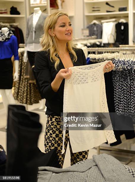 Ann Taylor Brand Ambassador Kate Hudson Spotted in Ann Taylor, Flatiron Store, NYC, shopping her favorite looks from the Fall 2013 Collection on...