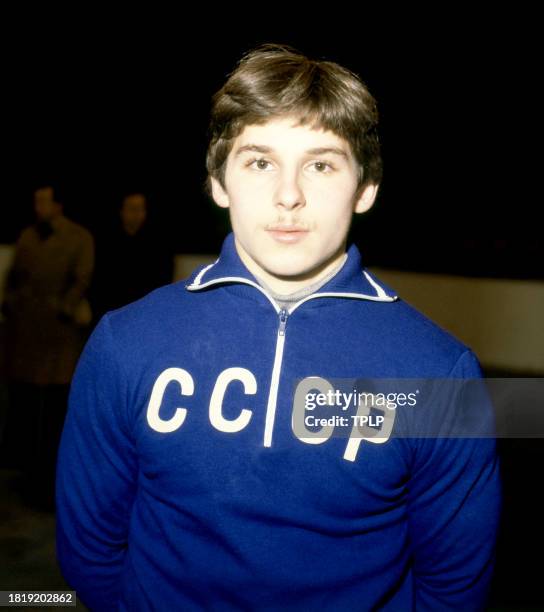 Russian gymnast Albert Anisimov poses for a portrait in London, England, December 4, 1978. Anisimov was the All-Republics Junior Champion in 1977.