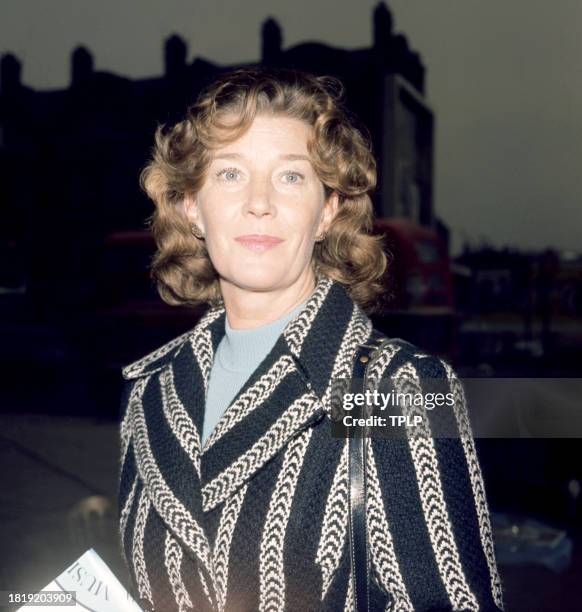 Canadian actress Lois Maxwell poses for a portrait in London, England, October 5, 1973.