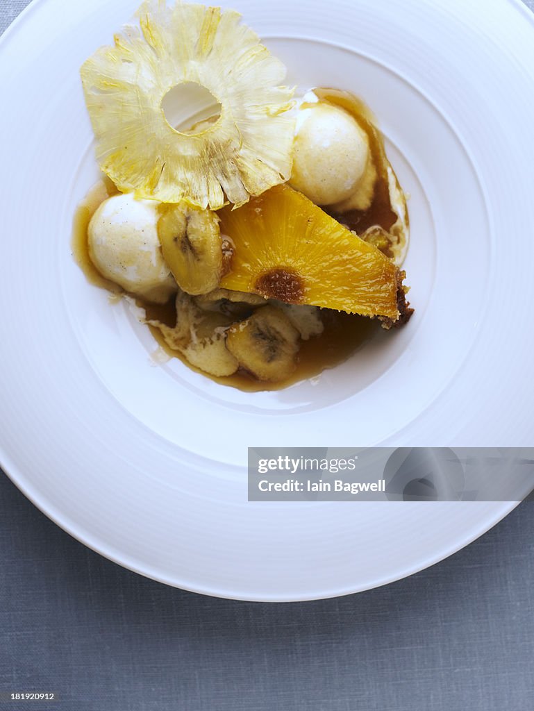 Pineapple Buckle Cake
