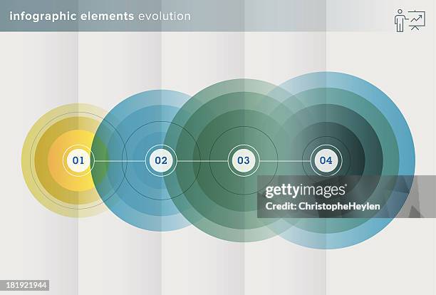 infographics elements – evolution series - illustration - development stock illustrations