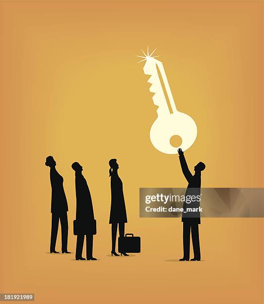 key - project management process stock illustrations