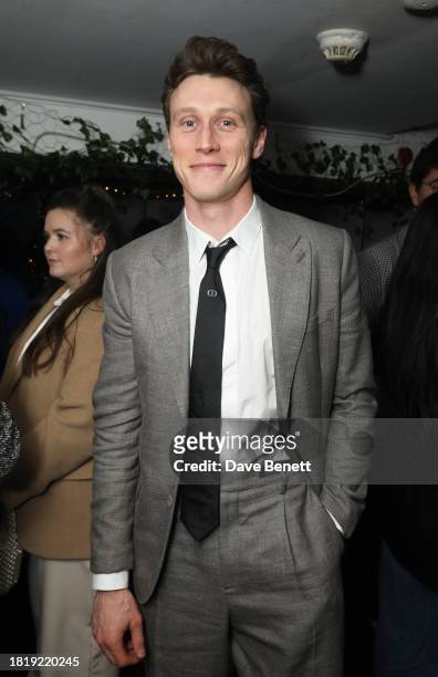 George MacKay attends the Gala Screening after party for "Femme" at the Dalston Den on November 28, 2023 in London, England.