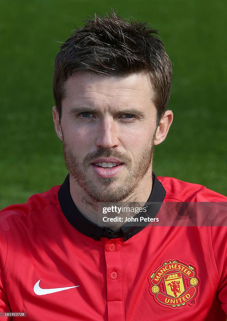 Michael Carrick Of Manchester United Poses At The Annual Club News michael-carrick-of-manchester-united-poses-at-the-annual-club-news