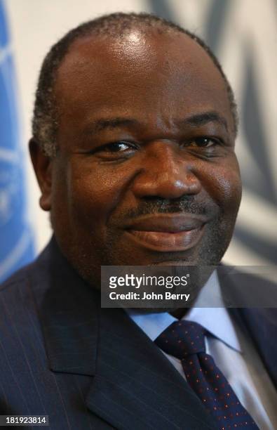 Ali Bongo Ondimba, President of Gabon attends the 68th session of the United Nations General Assembly on September 25, 2013 in New York City.