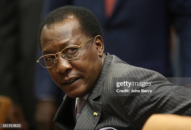 Idress Deby Itno, President of Chad attends the 68th session of the United Nations General Assembly on September 25, 2013 in New York City.