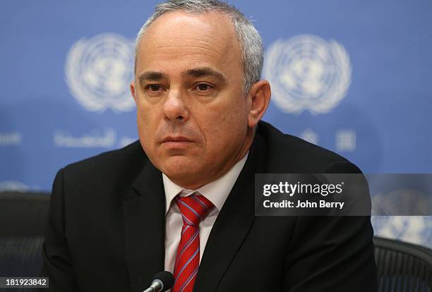 Dr Yuval Steinitz, Minister of International Relations, Intelligence and Strategic Affairs of Israel attends the 68th session of the United Nations...