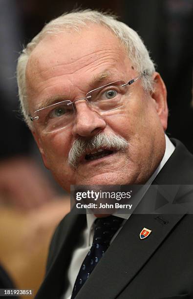 Ivan Gasparovic, President of the Slovak Republic attends the 68th session of the United Nations General Assembly on September 25, 2013 in New York...