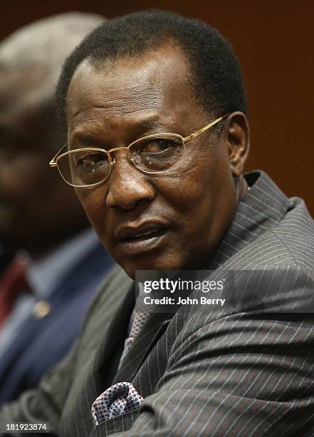 Idress Deby Itno, President of Chad attends the 68th session of the United Nations General Assembly on September 25, 2013 in New York City.