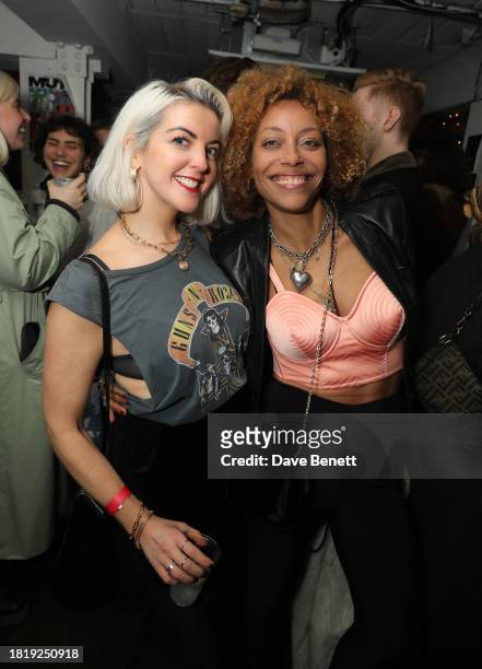 Buki Ebiesuwa and guest attend the Gala Screening after party for "Femme" at the Dalston Den on November 28, 2023 in London, England.