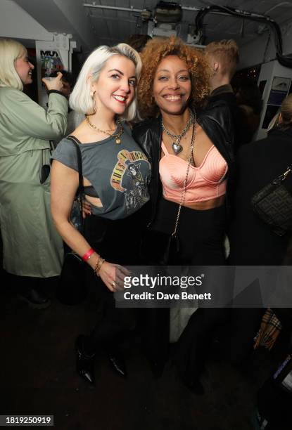 Buki Ebiesuwa and guest attend the Gala Screening after party for "Femme" at the Dalston Den on November 28, 2023 in London, England.
