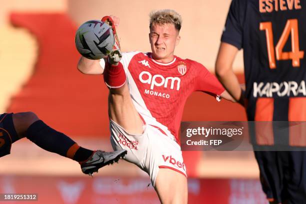 Aleksandr GOLOVIN during the Ligue 1 Uber Eats match between Association Sportive de Monaco Football Club and Montpellier Herault Sport Club at Stade...