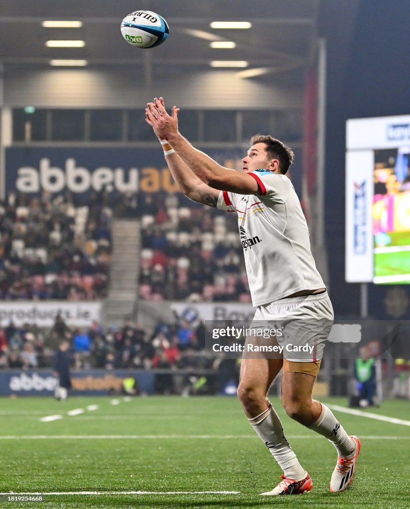 Jacob Rugby Belfast , United Kingdom - 2 December 2023; Jacob Stockdale of Ulster ...