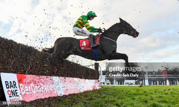 Meath , Ireland - 3 December 2023; Perceval Legallois, with Mark Walsh up, during the Bar One Racing Drinmore Novice Steeplechase on day two of the...