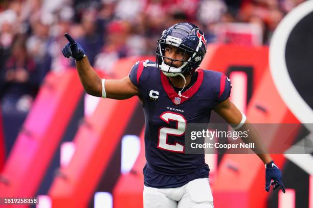 Robert Woods of the Houston Texans takes the field before kickoff against the Denver Broncos at NRG Stadium on December 3, 2023 in Houston, Texas.