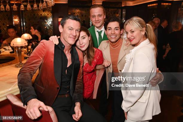 Luke Evans, Gaia Wise, Basil Eidenbenz, Tom Read Wilson and Tamzin Outhwaite attend One Night Only at The Ivy West Street in partnership with Acting...