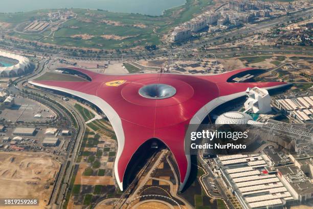 Ferrari World building in Abu Dhabi, United Arab Emirates on December 2nd, 2023.