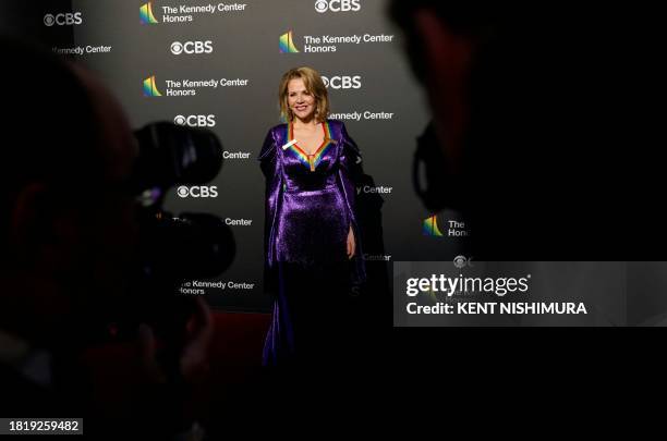 Opera soprano Renee Fleming attends the 46th Kennedy Center Honors gala at the Kennedy Center for the Performing Arts in Washington, DC, on December...