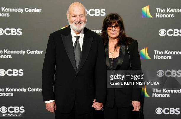 Actor and director Rob Reiner and his wife Michele Reiner attend the 46th Kennedy Center Honors gala at the Kennedy Center for the Performing Arts in...
