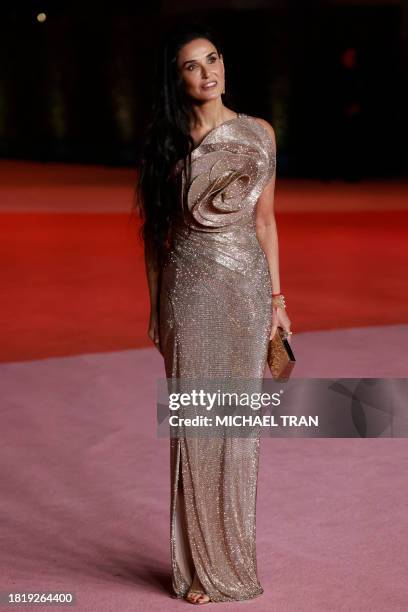 Actor Demi Moore attends the 3rd Annual Academy Museum Gala at the Academy Museum of Motion Pictures in Los Angeles, December 3, 2022.