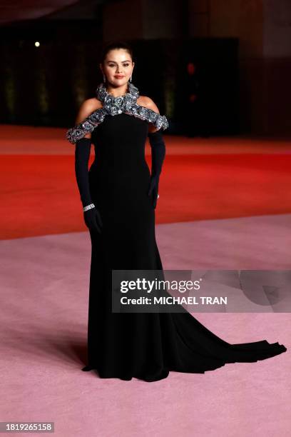 Actress and singer Selena Gomez attends the 3rd Annual Academy Museum Gala at the Academy Museum of Motion Pictures in Los Angeles, December 3, 2022.