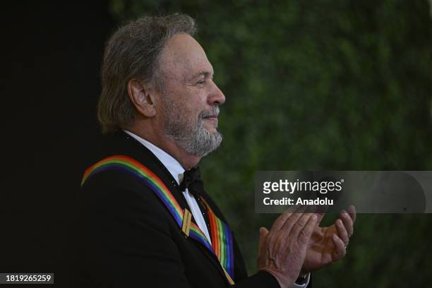 Comedian and actor Billy Crystal attends the 2023 Kennedy Center Honors at the White House in Washington D.C., United States on December 03, 2023....