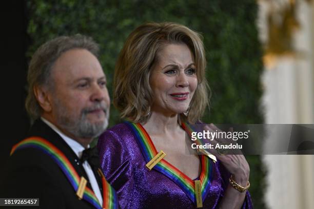 Comedian and actor Billy Crystal and opera singer Renee Fleming attend the 2023 Kennedy Center Honors at the White House in Washington D.C., United...