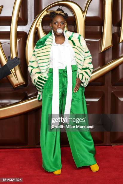 Sharon Duncan Brewster attends the "Wonka" World Premiere at The Royal Festival Hall on November 28, 2023 in London, England.