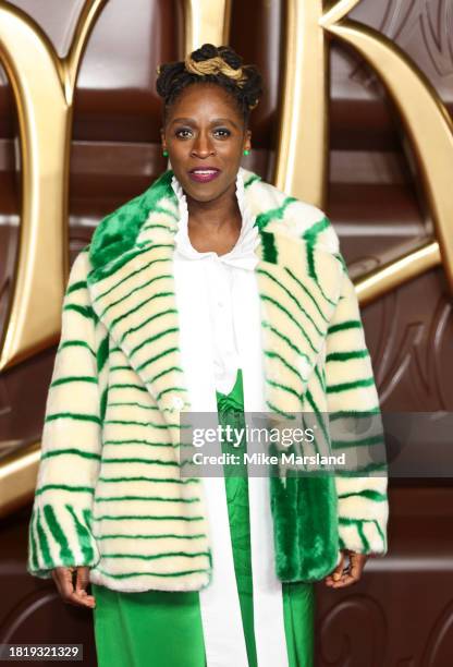 Sharon Duncan Brewster attends the "Wonka" World Premiere at The Royal Festival Hall on November 28, 2023 in London, England.