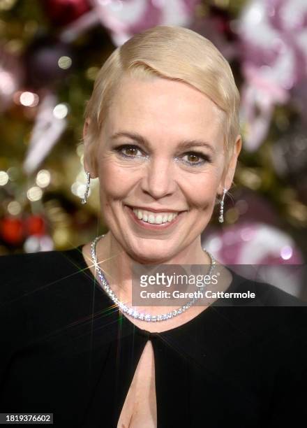 Olivia Colman attends the "Wonka" World Premiere at The Royal Festival Hall on November 28, 2023 in London, England.