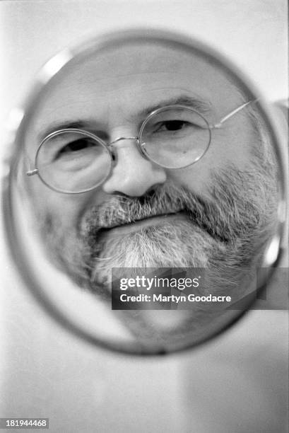 Portrait of author Terry Pratchett, London, 1996.