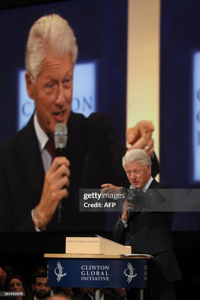 US-POLITICS-CLINTON GLOBAL INITIATIVE