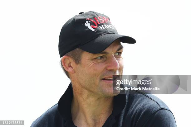 Richie McCaw plays in the pro-am ahead of the ISPS HANDA Australian Open at The Australian Golf Course on November 29, 2023 in Sydney, Australia.