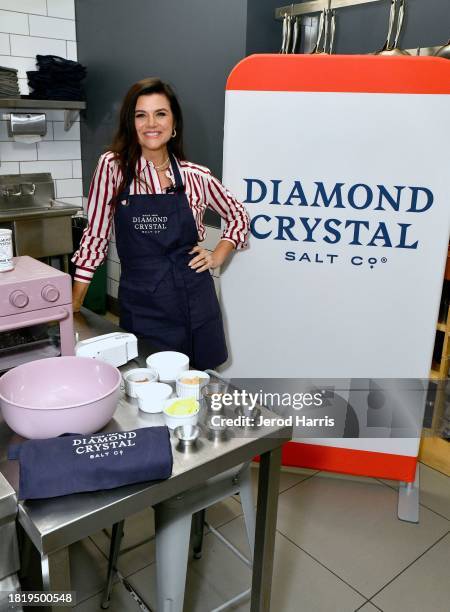 Tiffani Thiessen attends The Salty Swap at The Gourmandise School on November 28, 2023 in Santa Monica, California.