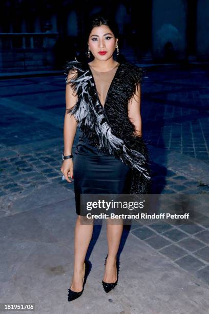 Princess Sirivannavari Nariratana arriving at Lanvin show as part of the Paris Fashion Week Womenswear Spring/Summer 2014, held at 'Ecole des beaux...