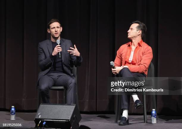 Jamie Bell and Andrew Scott attend "All Of Us Strangers" MoMA The Contenders 2023 Screening at Museum of Modern Art on November 28, 2023 in New York...