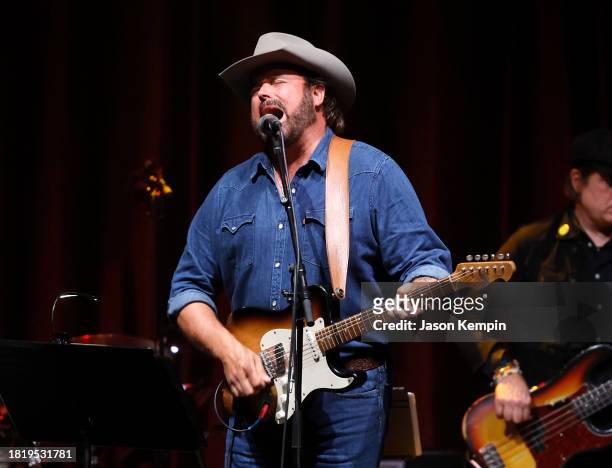 Randy Houser performs during the Keith Gattis Tribute Show at Brooklyn Bowl Nashville on November 28, 2023 in Nashville, Tennessee.