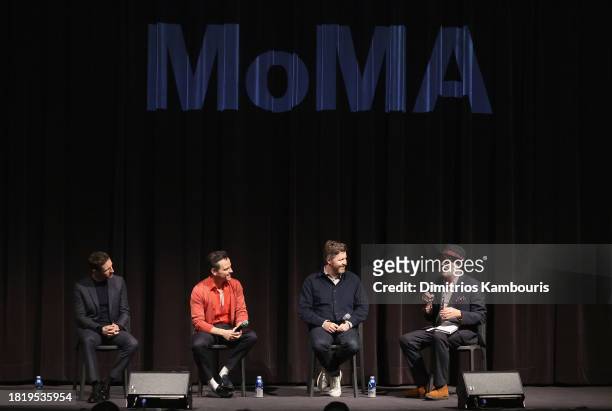 Jamie Bell, Andrew Scott, Director Andrew Haigh and David Rooney attend "All Of Us Strangers" MoMA The Contenders 2023 Screening at Museum of Modern...